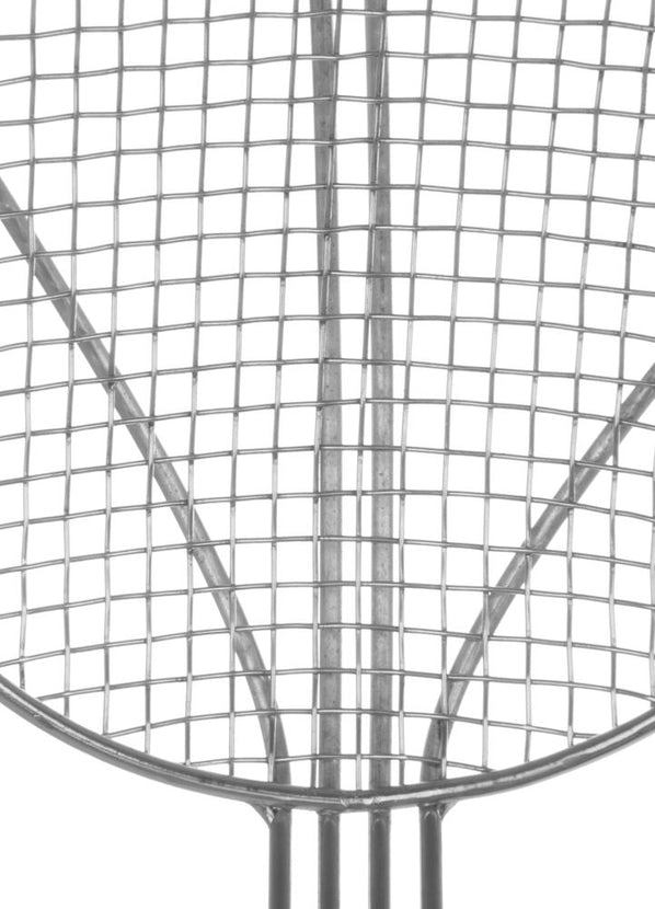 Frituurschep rvs 160x450mmmet versterkte draadgreep 1/box