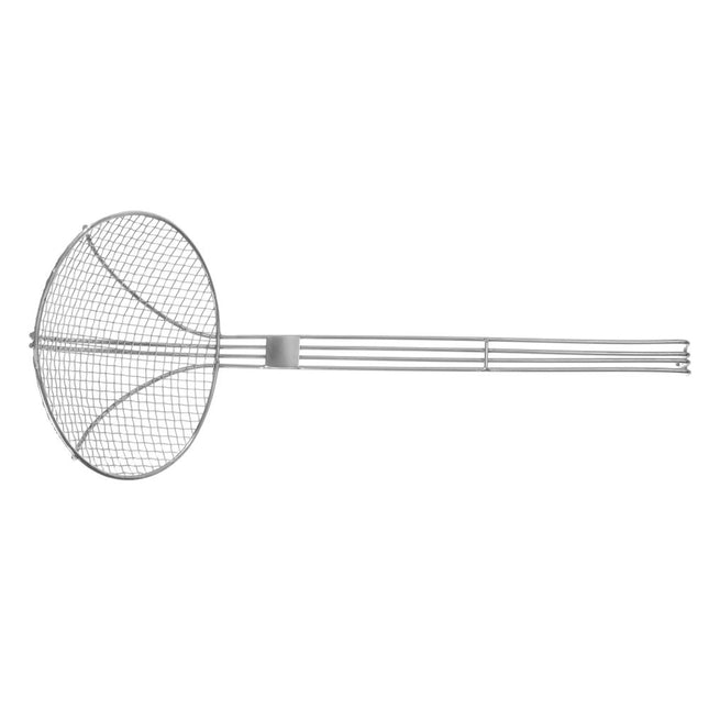 Stainless steel frying scoop 180x470mm with reinforced wire handle 1/box