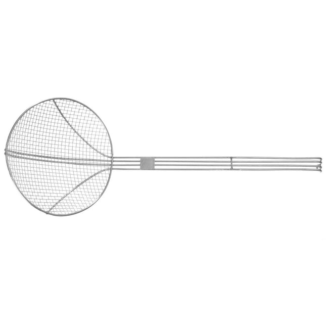 Stainless steel frying scoop 200x510 mm with reinforced wire handle 1/box