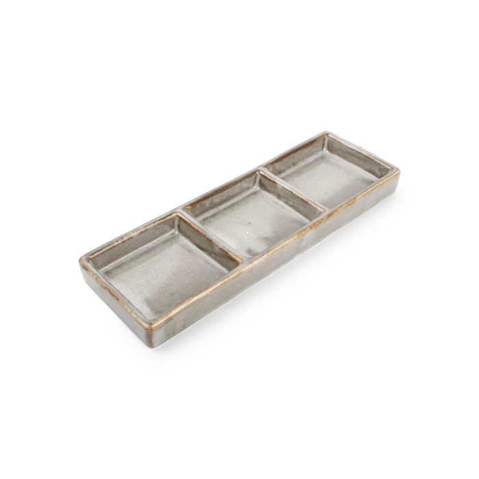 F2D | Serveerschaal 24x8cm grey Ceres 4/Box