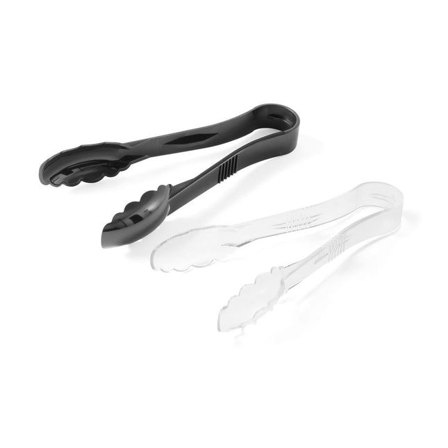 Serving tongs black 230 mm polycarbonate 1/box
