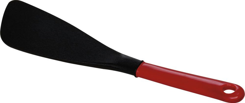 Black baking spatula 280 mm with red handle up to 200 gr 1/box