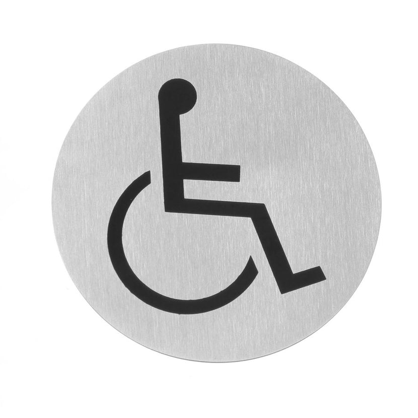 Door shield stainless steel Wheelchair 75 mm 1/box