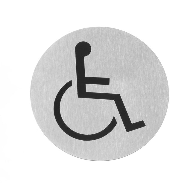 Door shield stainless steel Wheelchair 75 mm 1/box
