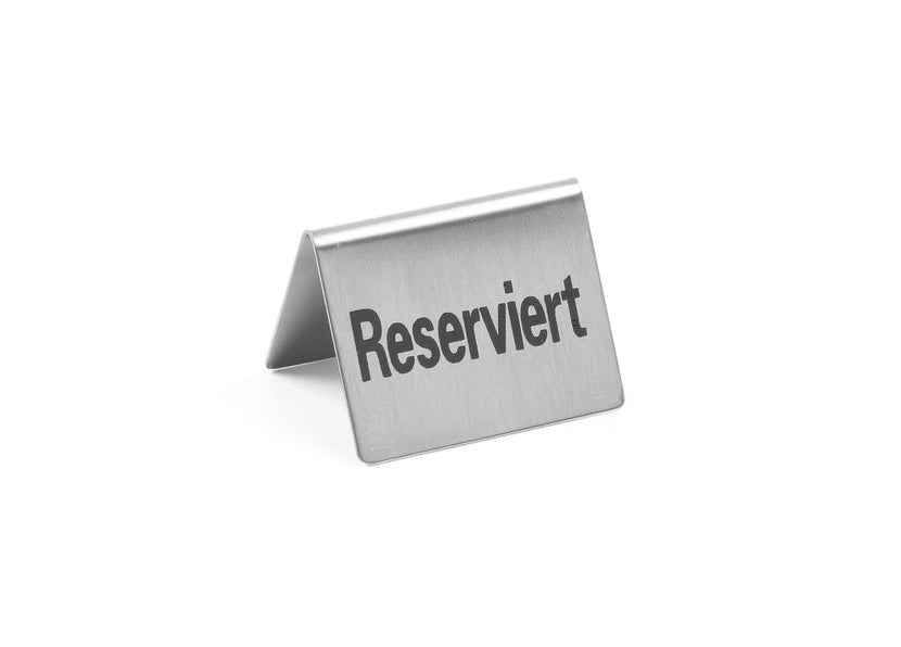 Tafelstandaard rvs Reserviert52x40mm 4/box