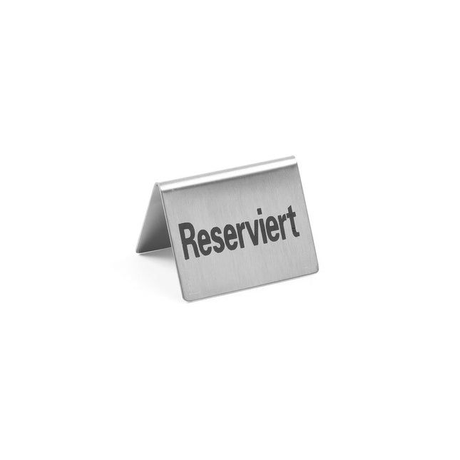 Tafelstandaard rvs Reserviert52x40mm 4/box