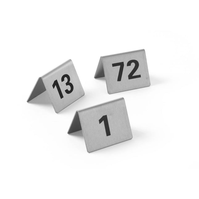 Table stand numbers 13 - 24 stainless steel 55x52x35 mm 1/box