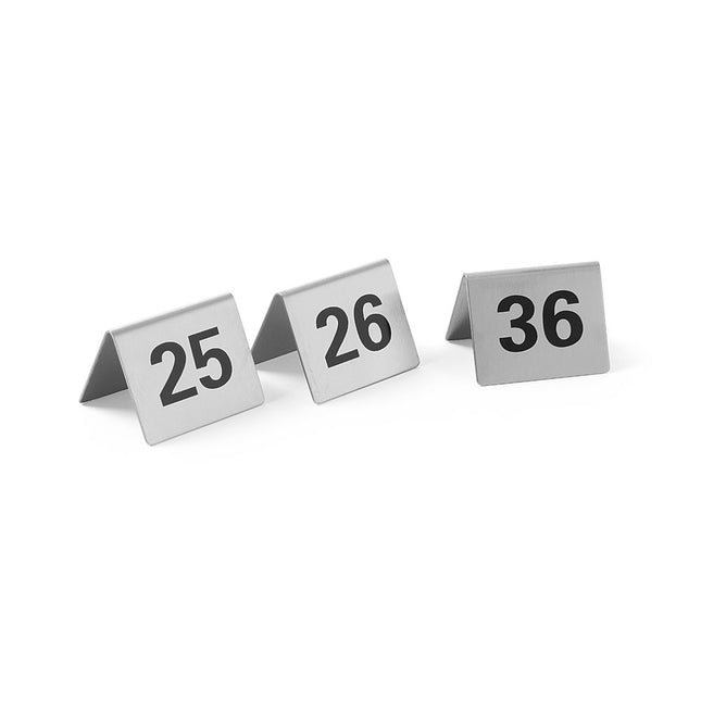 Table stand numbers 25-36 stainless steel 55x52x35 mm 1/box