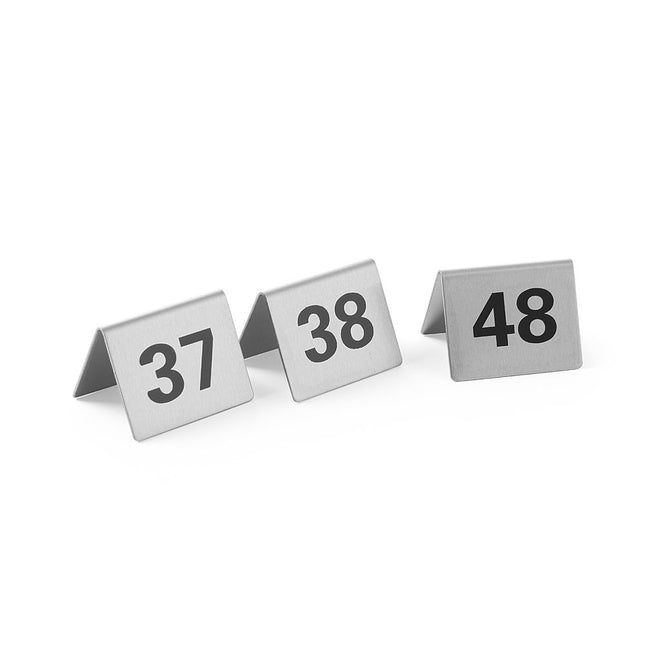 Table stand numbers 37-48 stainless steel 55x52x35 mm 1/box