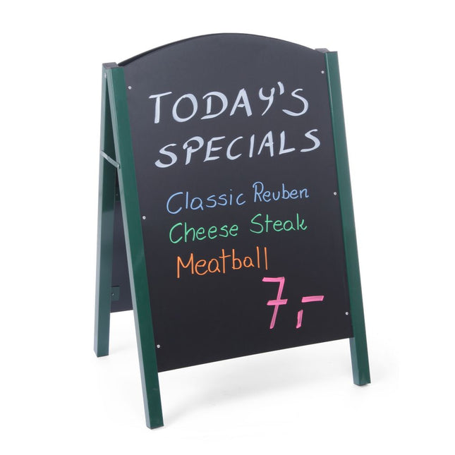 Krijtstoepbord 700x1100 mmmet stalen lijst 1/box