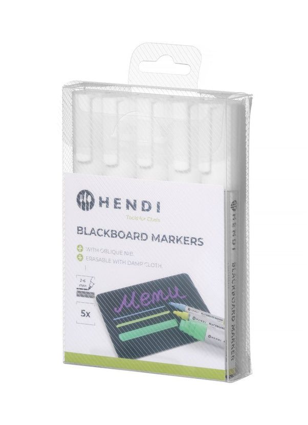 Krijtstift witbreedte 5 mm schuine punt 5/box