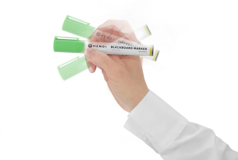 Krijtstift roze grn blw 2x witbreedte 5 mm schuine punt 1/bo