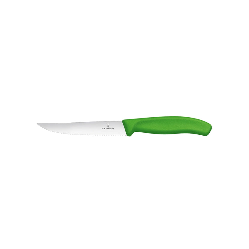 Bar Knife Green With Wavy Edge