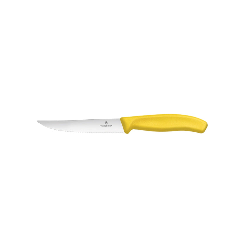 Bar Knife Yellow With Wavy Edge