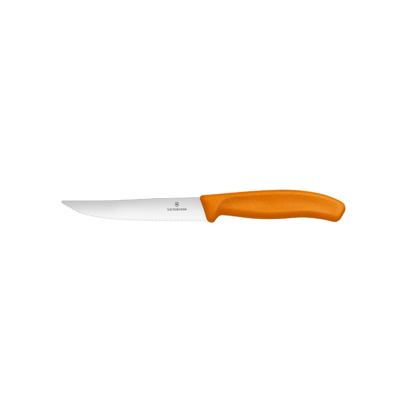 Bar Knife Orange With Wavy Edge