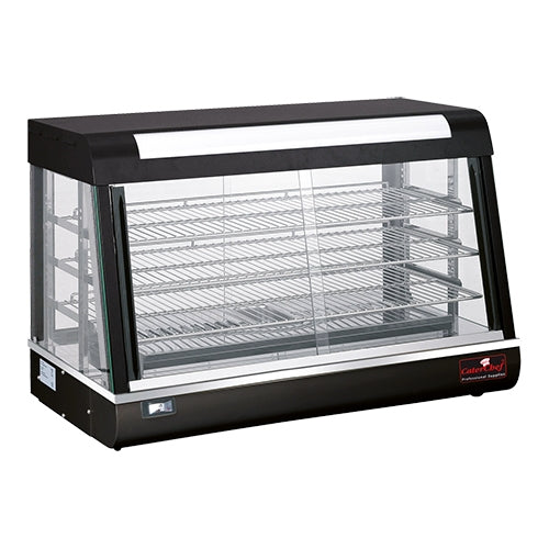 Warmhoudvitrine Zwart 90 cm