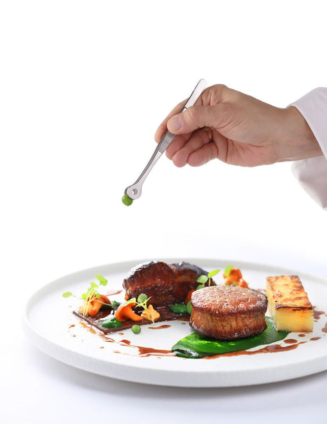 Pincetmet ronde kop rvs 150 mm 1/box