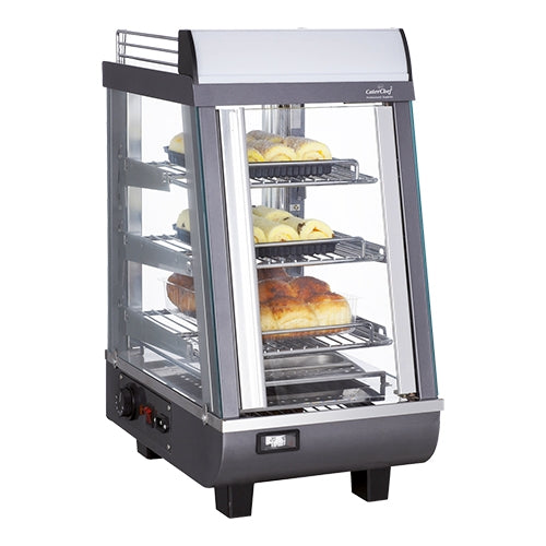 Warming display case Black 48 liters