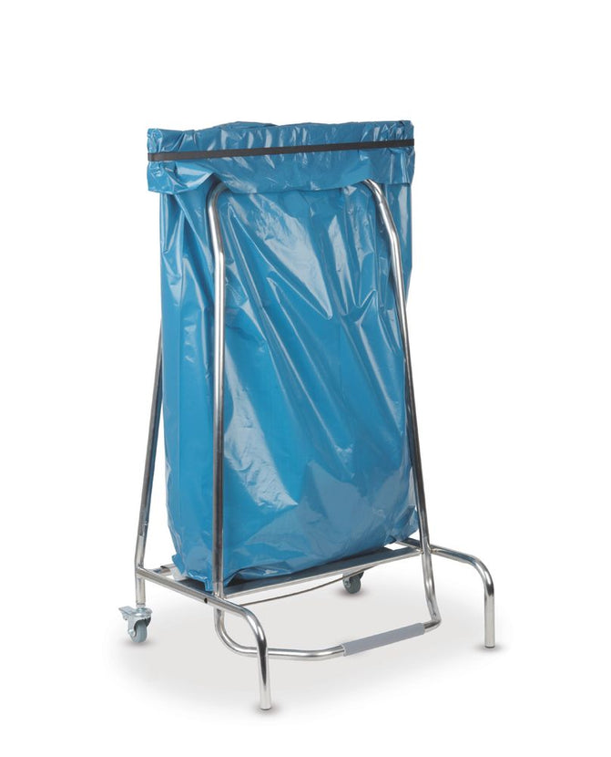 Waste bag holder 420x580x960 mmpedal bed. and 2 braked wheels