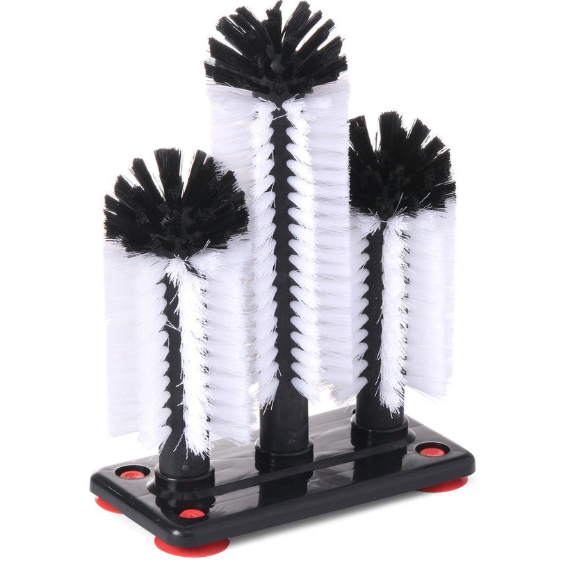 Glass washing brush 3 pieces18-25-18 cm PP+PA 1/box