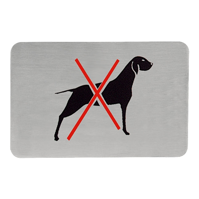Text plate Dogs Forbidden