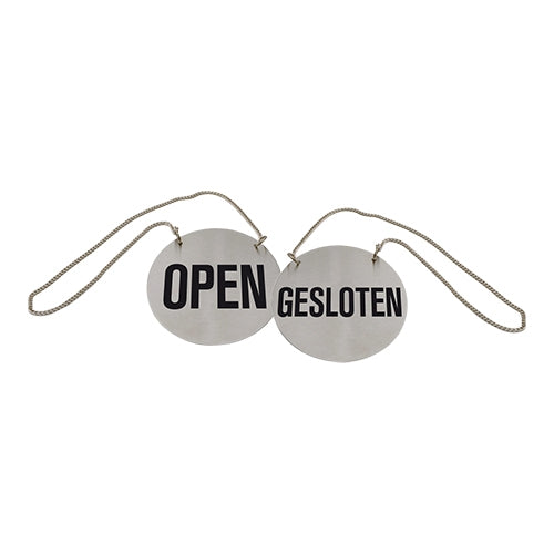 Deurbord Open/Gesloten + Ketting