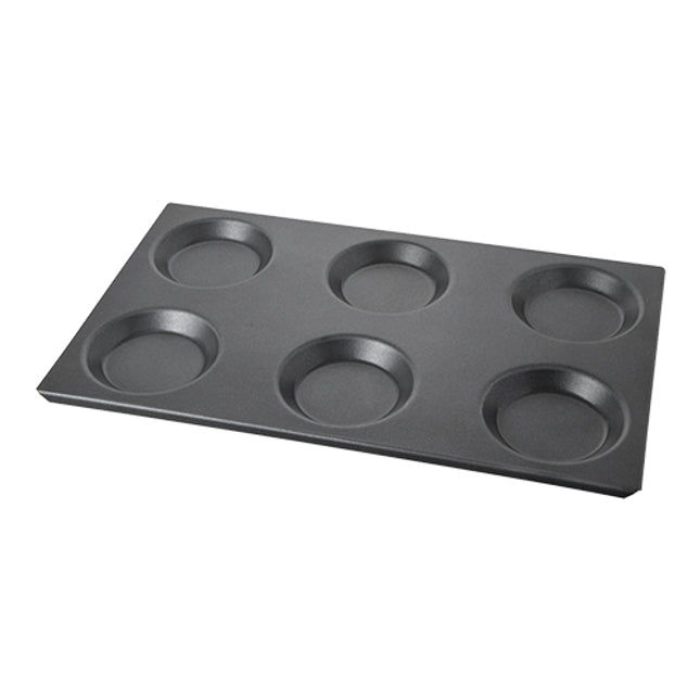 Bakplaat 1/1 GN (6*Ø 12,5 cm)