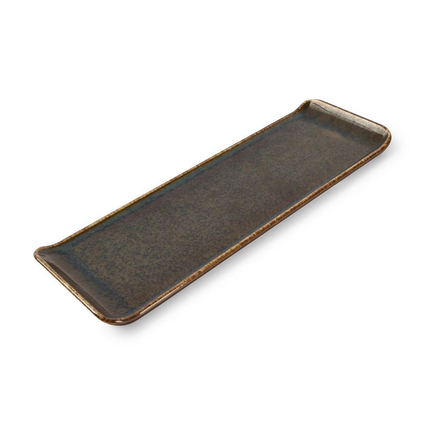 Bonbistro | Serveerschaal 30x9,5cm groen Cirro 6/Box