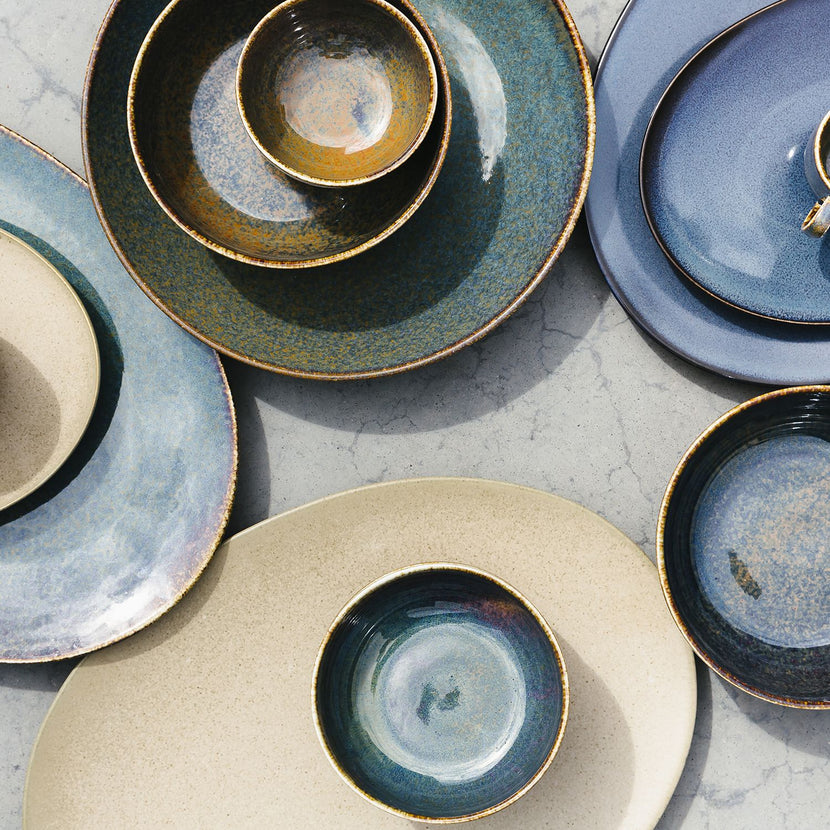 Bonbistro | Kom 12xH5,5cm groen Cirro 3/Box