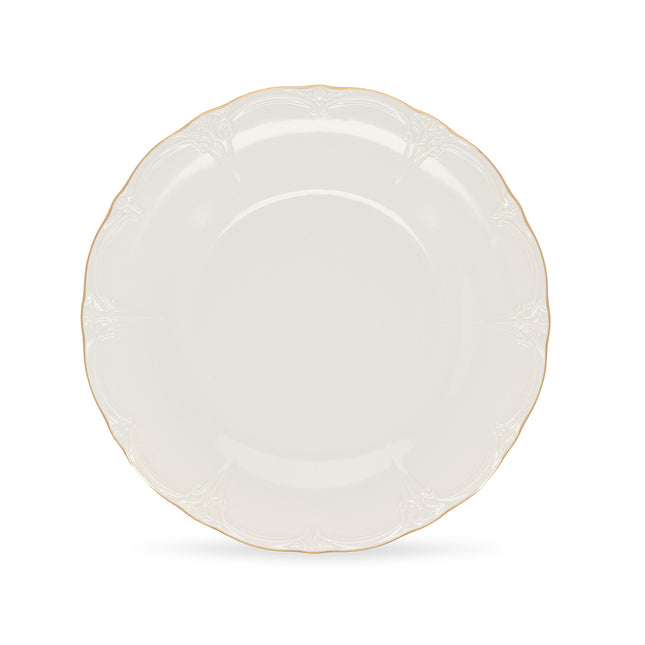 Bonbistro Plat bord 32 cm met gouden rand Retro – porselein horecaservies