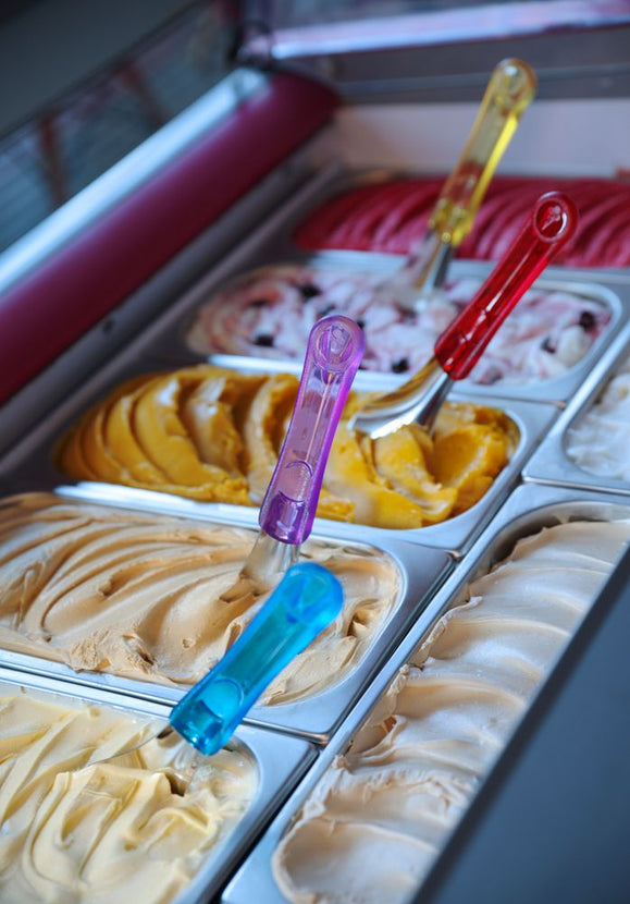 IJsspatel rvs 260 mm blauwtritan greep 1/box