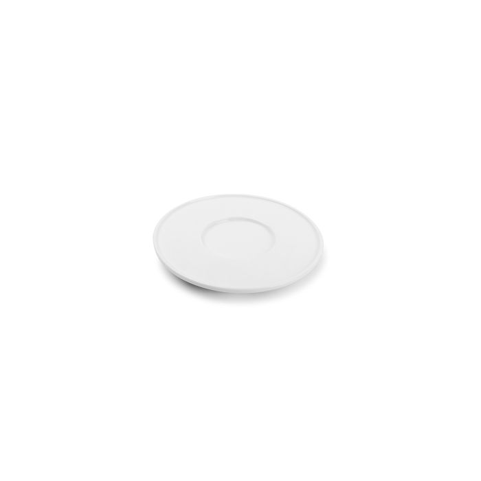 Chic Verso wit porselein schotel 14,5 cm voor kop 17 cl