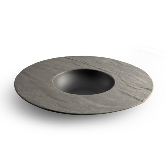 Chic | Diep bord 28.5/12xH3,5cm black Livelli 3/Box