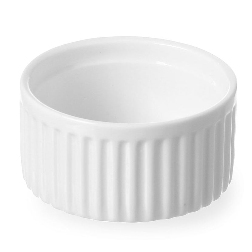 Ramekin geribd 70x70x35 mmwit porselein 1/box