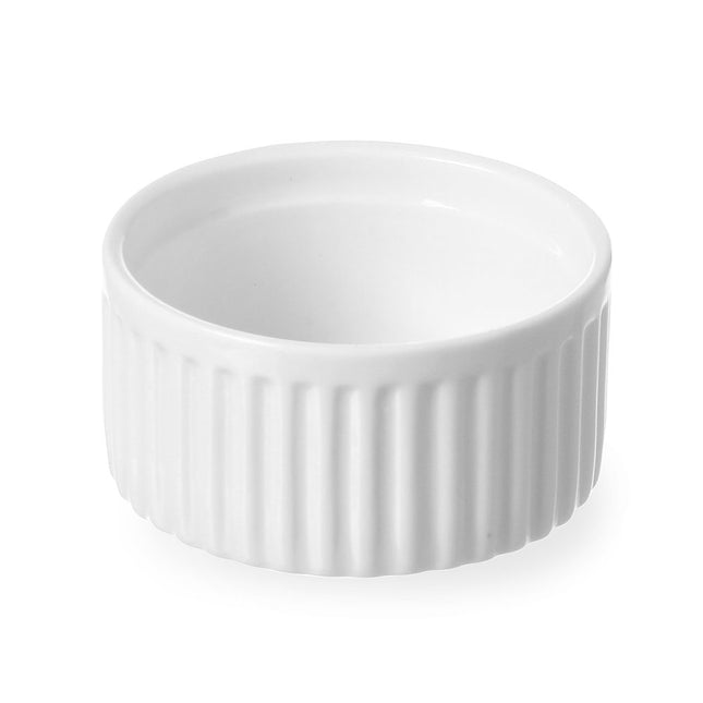 Ramekin geribd 70x70x35 mmwit porselein 1/box