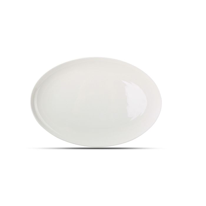 CHIC | Plat bord 36 x  24,5 cm white Perla 4/box