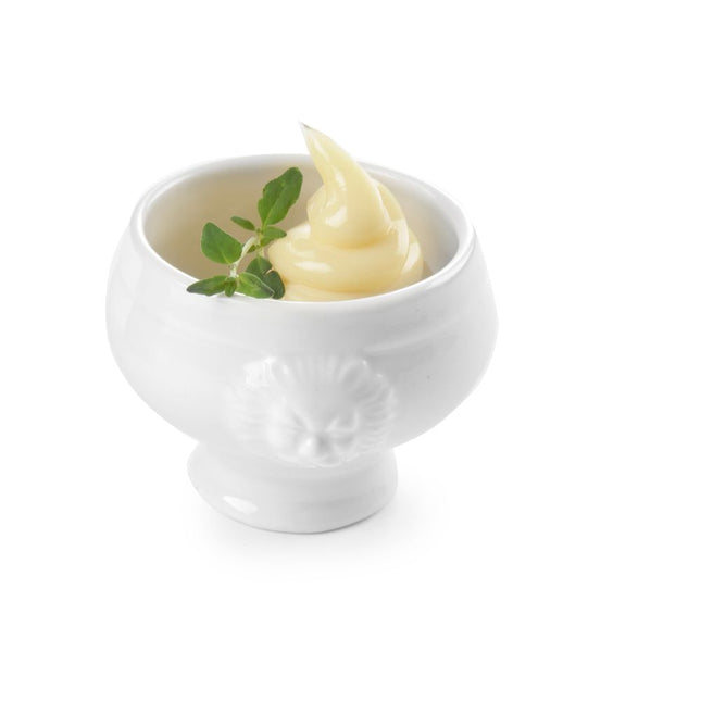 Tapas dish Lionhead55x45 mm white porcelain 6/box