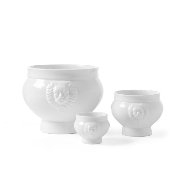 Soepkom 125 ml Lionhead90x60 mm wit porselein 1/box