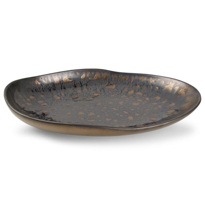 Chic | Diep bord 35x23xH5cm gold flaked Nobile 2/Box