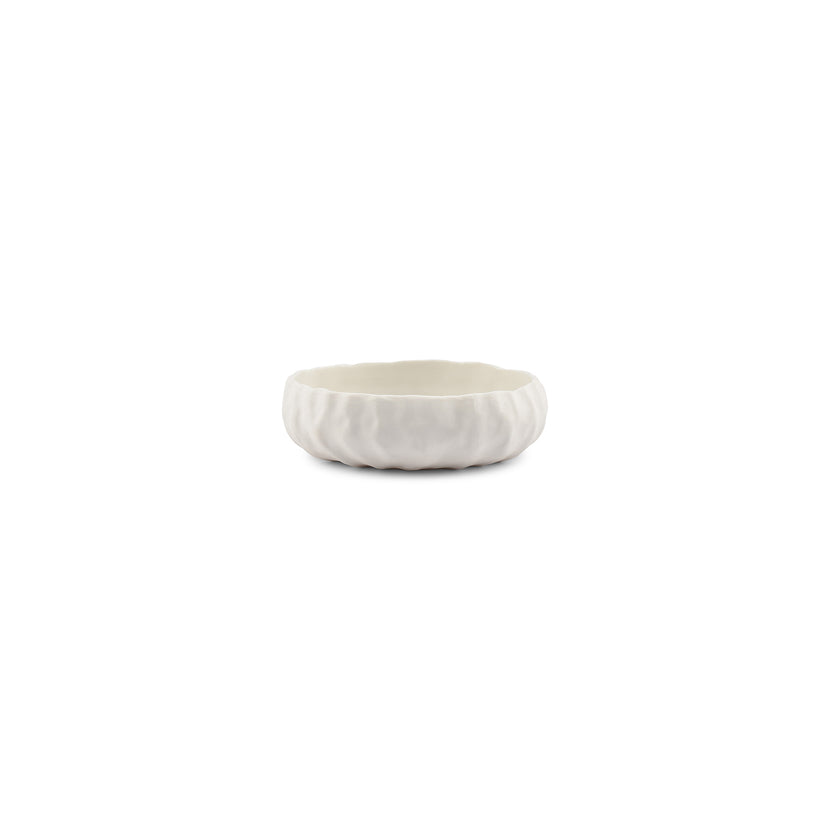 Chic Kom Arte 15 cm wit – zijaanzicht porselein