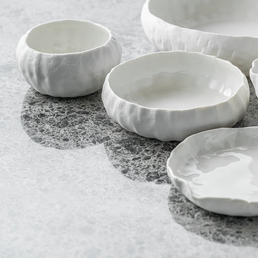 Chic Kom Arte 15 cm wit in sfeervolle setting