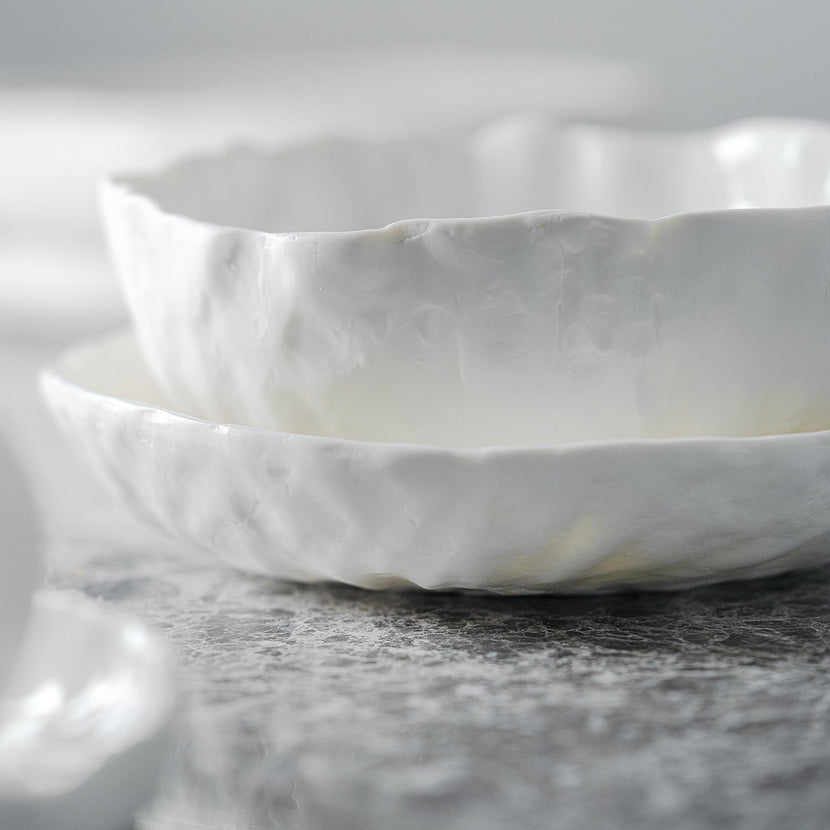 Chic Kom Arte 20 cm wit in sfeervolle setting
