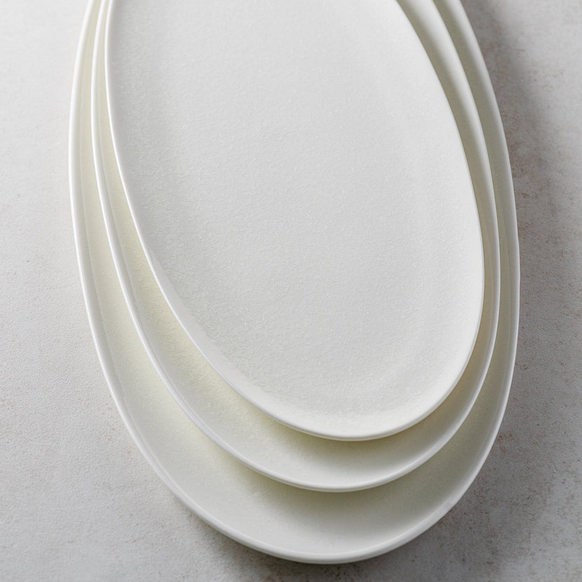 CHIC | Serveerschaal 46x20cm white Contour 1/box