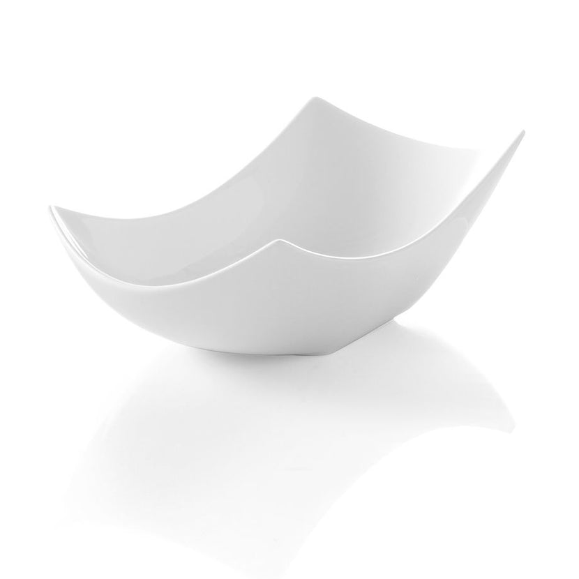 Deep bowl Vanilla290x136x80 mm white porcelain 1/box