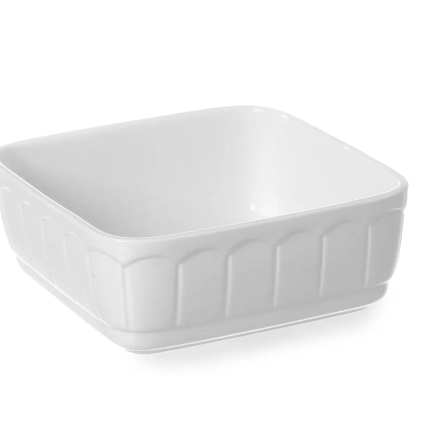 Square baking dish Rustica165x165x70 mm white porcelain 1/box