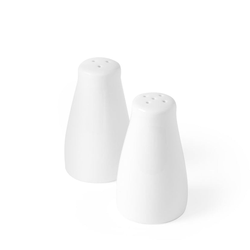 Salt and pepper shaker Set white porcelain 1/box