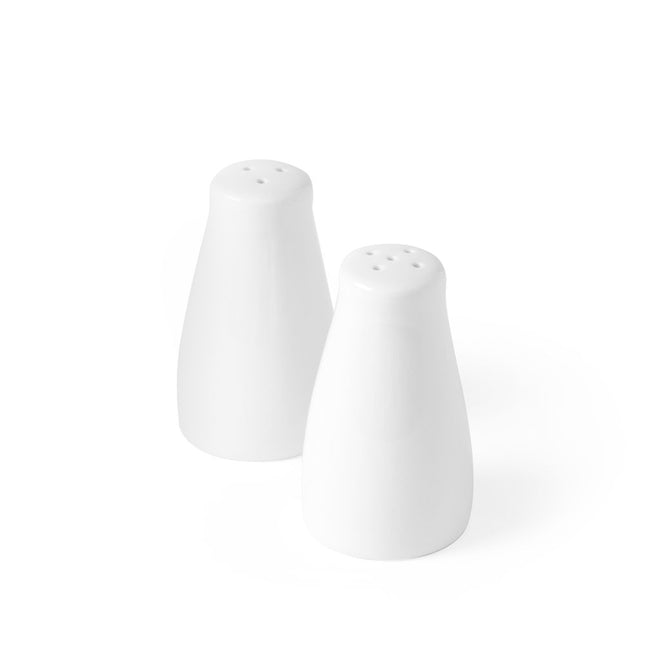 Salt and pepper shaker Set white porcelain 1/box
