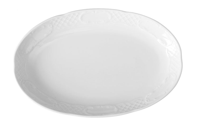 Bowl oval Flora288x180x35 mm white porcelain 1/box