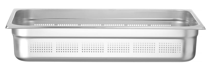 Gastronorm container1/1 100 mm stainless steel perforated 1/box