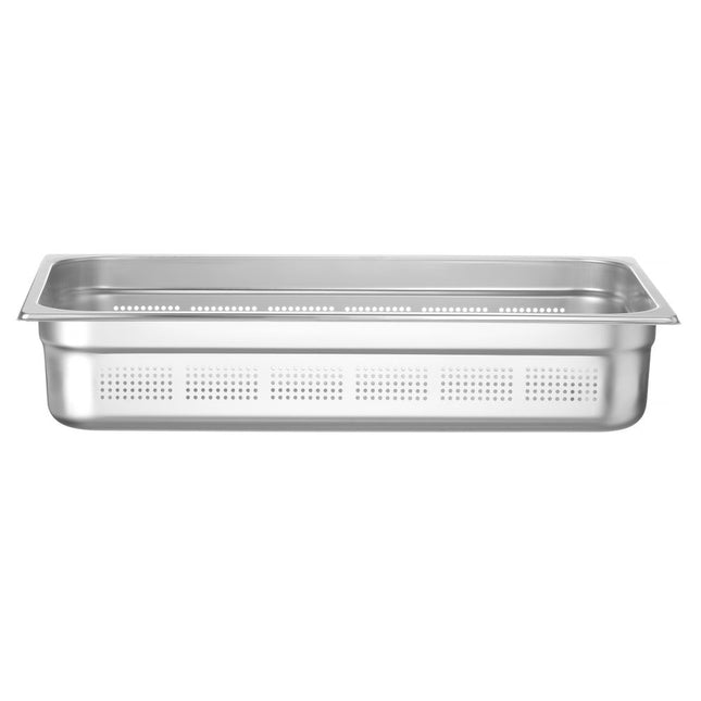 Gastronorm container1/1 100 mm stainless steel perforated 1/box